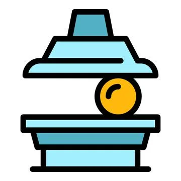 Press machine tool icon color outline vector Stockillustratie