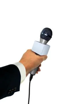 Press microphone Stock Photos