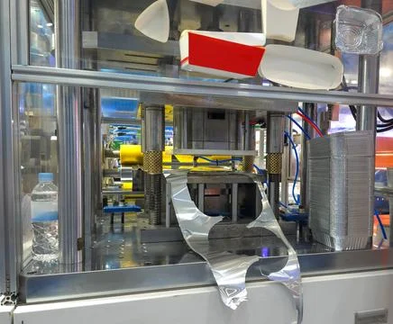 Press molding machine. Stock Photos