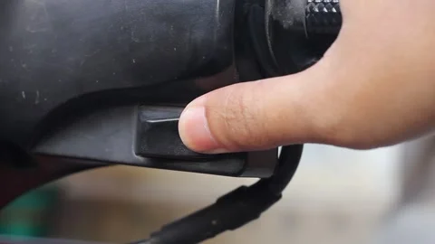 Press the motor starter Stock Footage 312479849