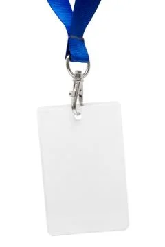 Press Pass with Clipping Path Isolated on a White Background Photos