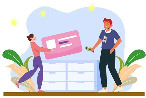 Press Pass Concept Illustration Stock Illustration