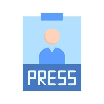 Press Pass icon vector image. Stock Illustration