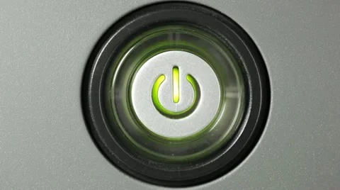 Press power button Stock Footage 12425529