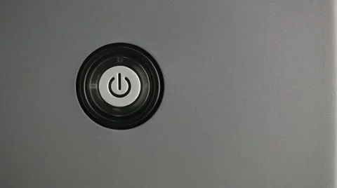 Press power button Stock Footage 12426011