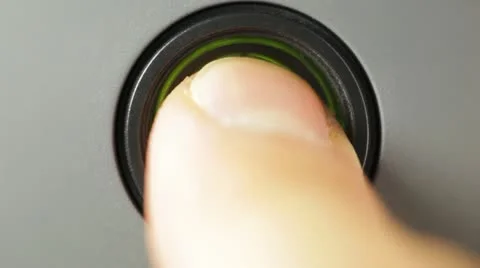 Press power button Vídeos de archivo 12426093