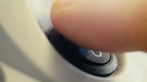 Press Power Button On Off. Stock Footage 106713171