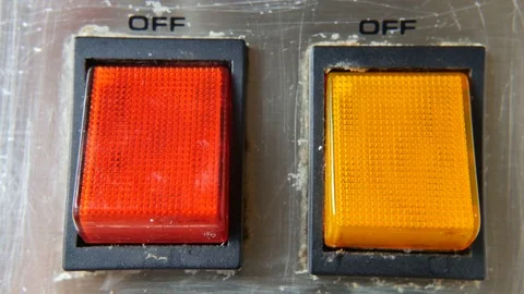 Press Power Button switch Stock Footage 76919356