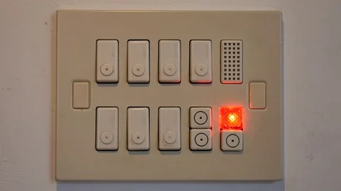 Press Power Button switch Stock Footage 76919416