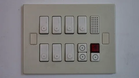 Press Power Button switch Stock Footage 76919733
