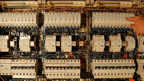 Press Power Button switch Stock Footage 76929425