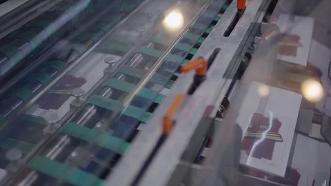 Press in a print house Stockbeeldmateriaal 119638557