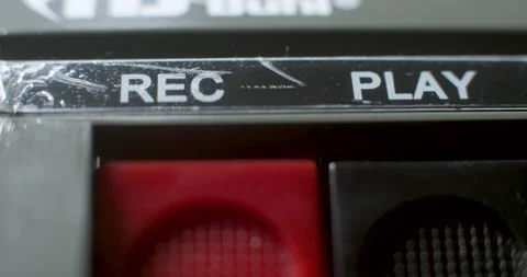 Press Record Button, Macro Stock Footage 146502284