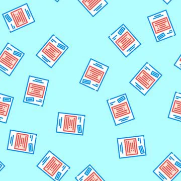 Press release news media vector seamless pattern 스톡 일러스트