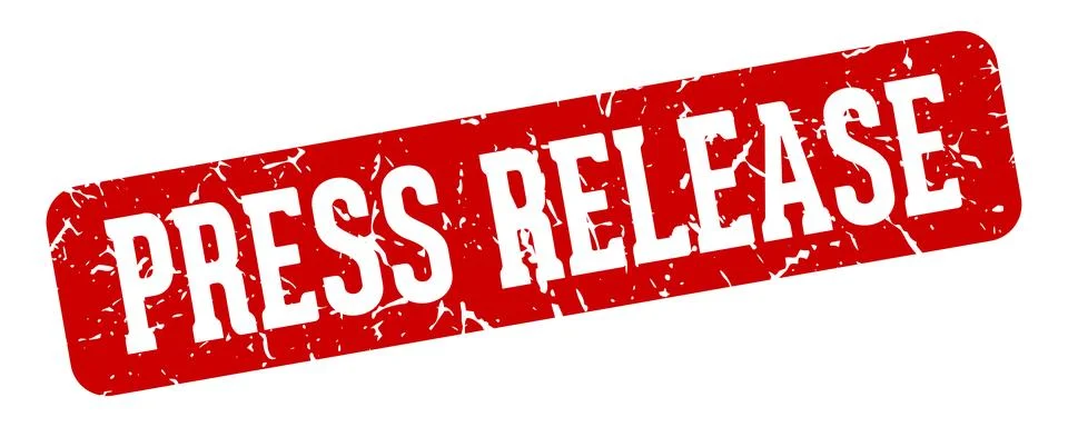 Press release rectangular sign. press release stamp Stock Illustration