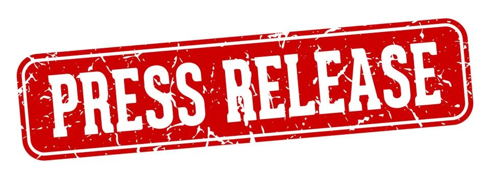 Press release rectangular sign. press release stamp Stock Illustration