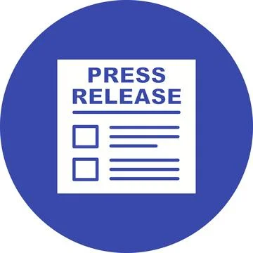 Press Releases icon vector image. Stock-Illustration