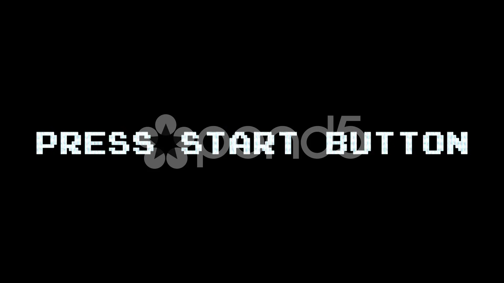 Press Start Button - Arcade game screen - Motion Graphic Loop