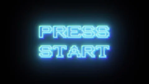 Press start text 스톡 일러스트