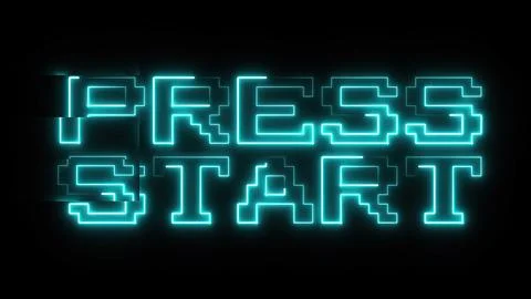 Press start text イラスト素材
