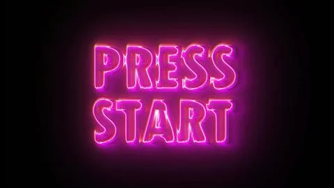 Press start text 스톡 일러스트