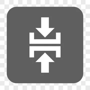 Press Vertical Direction Rounded Square Button Stock Illustration