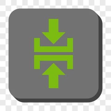Press Vertical Direction Rounded Square Button Stock Illustration