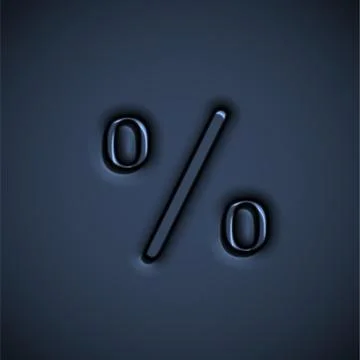 Pressed font character, vector illustration Stock Illustration