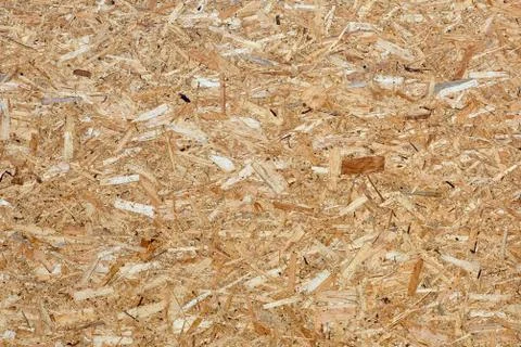 Pressed OSB wooden panel texture Stock Photos