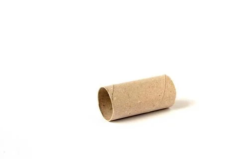 Pressed paper ring isolated on white background. Stock Photos