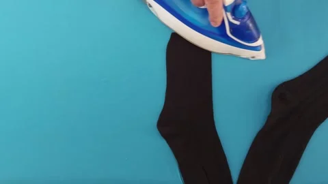 Pressed Socks: The Ultimate Laundry Hack Video stock 305321638