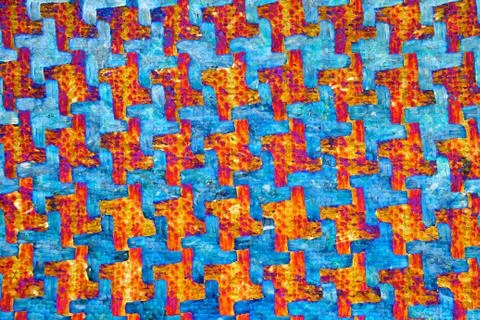 Pressed wool fabric colors Stock Illustration