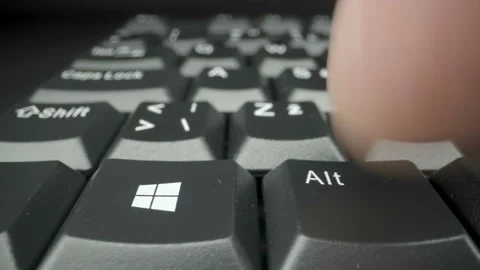Pressing the Alt button many times Stock Footage 149160902