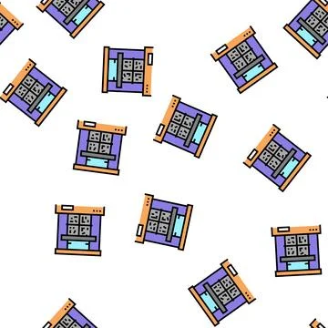 Pressing aluminium vector seamless pattern 스톡 일러스트