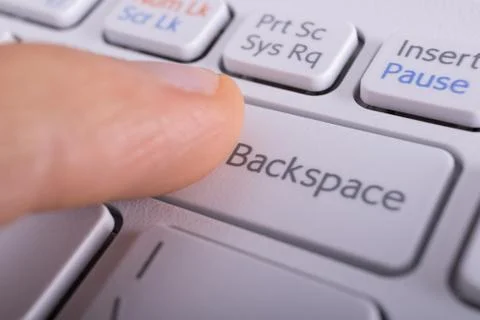 Pressing Backspace Key Photos