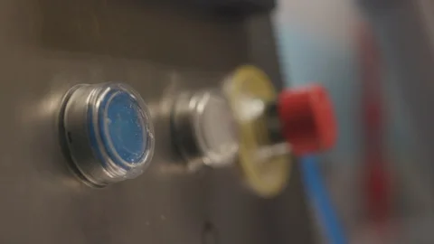 Pressing a button on the device 스톡 동영상 118165570