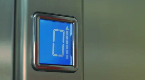 Pressing button on elevator panel. Video stock 57695426