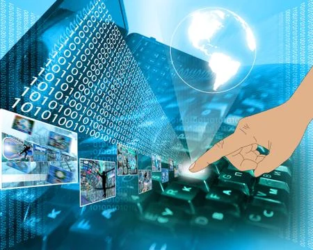 Pressing the button イラスト素材