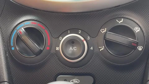 Pressing buttons in the car Stock Footage 244720173