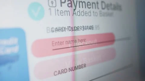 Pressing Checkout Button. Using Online Ecommerce Store Stock Footage 272165944