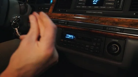 Pressing the cigarette lighter Stock Footage 105645354