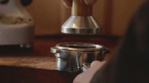 Pressing Coffee Stock Footage 82674053