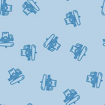 Pressing dry cleaning line vector seamless pattern Stock Illustration