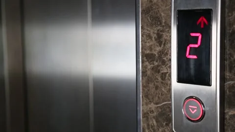 Pressing An Elevator Button In Close Up Stock Footage 344912203