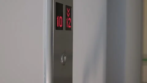 Pressing the elevator button in contemporary high rise buildings signifies Video stock 312068798