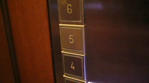 Pressing elevator button Stock Footage 664265