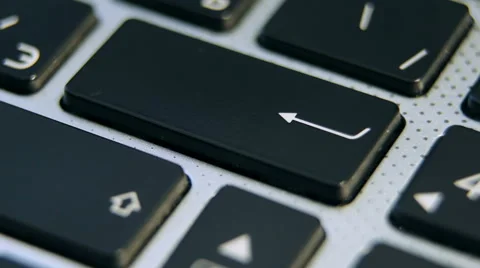 Pressing Enter close-up Stock Footage 51168558