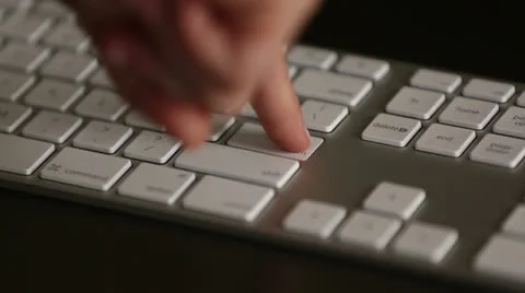 Pressing enter key multiple times Stock Footage 26309745