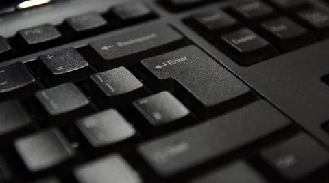 Pressing Enter on keyboard Stock Footage 50760219