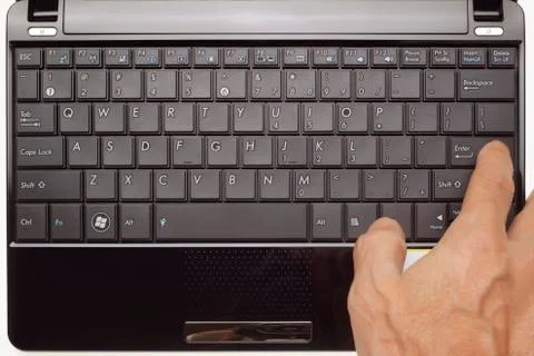 Pressing Enter Stock Photos